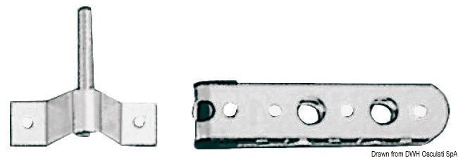 Rudder fitting 12 mm