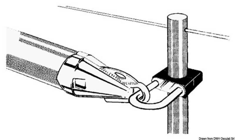 SS spinnaker holder 25 mm
