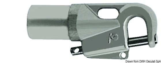 Spinnaker pole fitting 65x60 mm