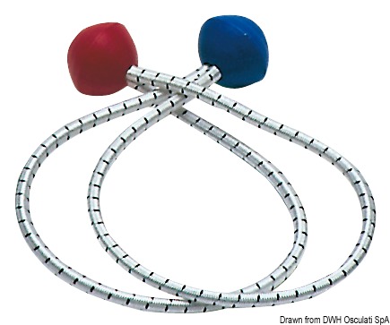 Sail tie w/plastic ball ends 600 mm