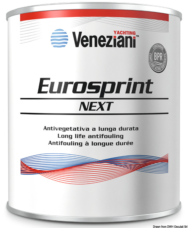 Eurosprint antifouling black 0.75 l