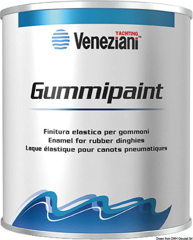 VENEZIANI Gummipaint grey 0.5 l