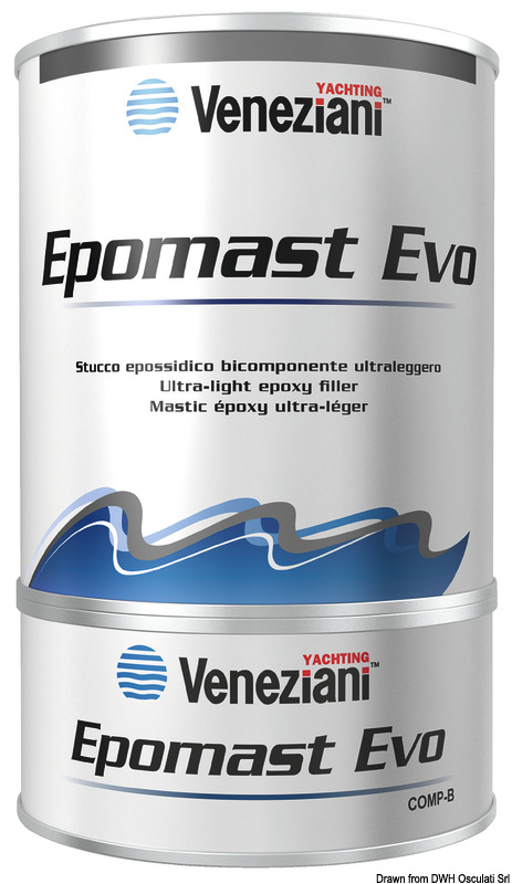 Epomast Evo epoxy filler light blue