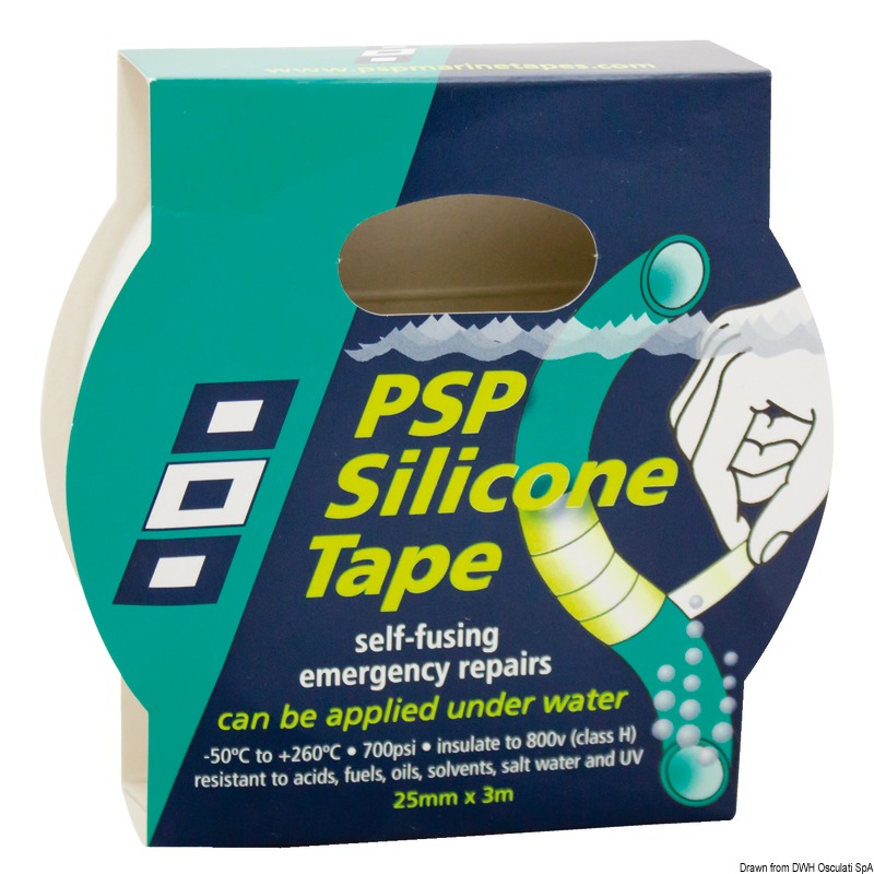 Self-vulcanising silicon tape black 25mm x 3 m