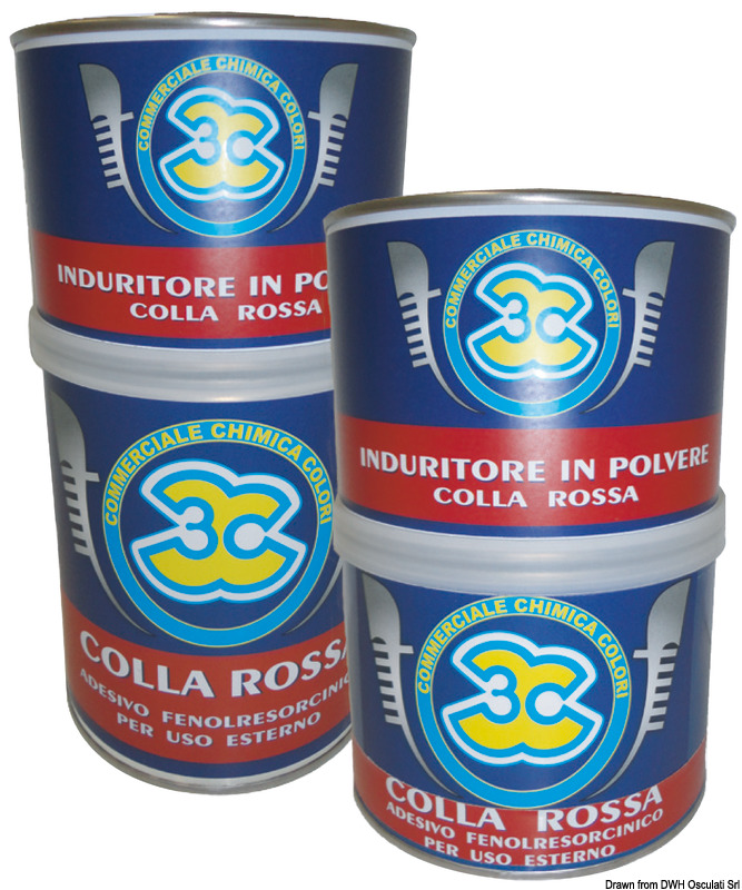 CIBA marine glue dark red 500 g