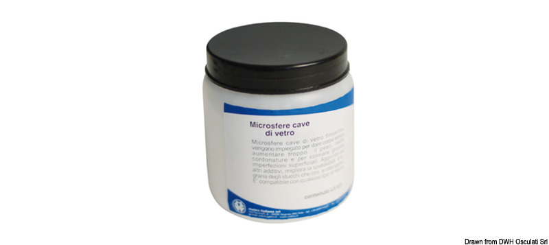 Glas hollow microspheres for lamination