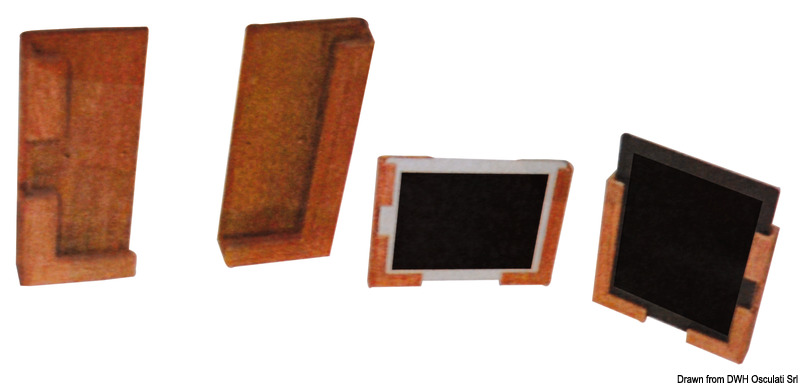 Teak universal tablet stand