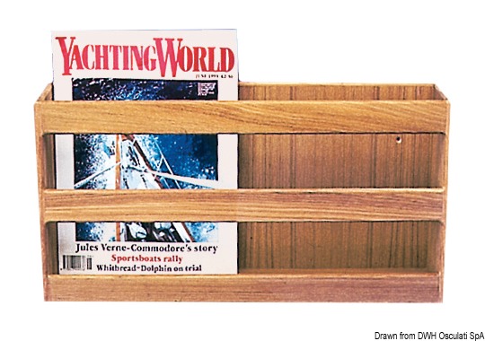 Teak book shelf 466x241x106 mm