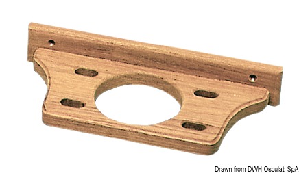 Teak toothbrush/glass holder 206x89x37 mm