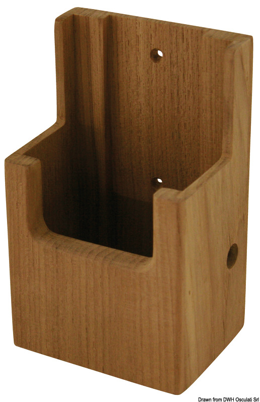 Teak VHF rack 132x73x43 mm