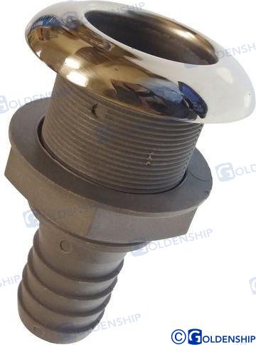 Drain vith valve (input - Ø 38 mm) ABS with SS