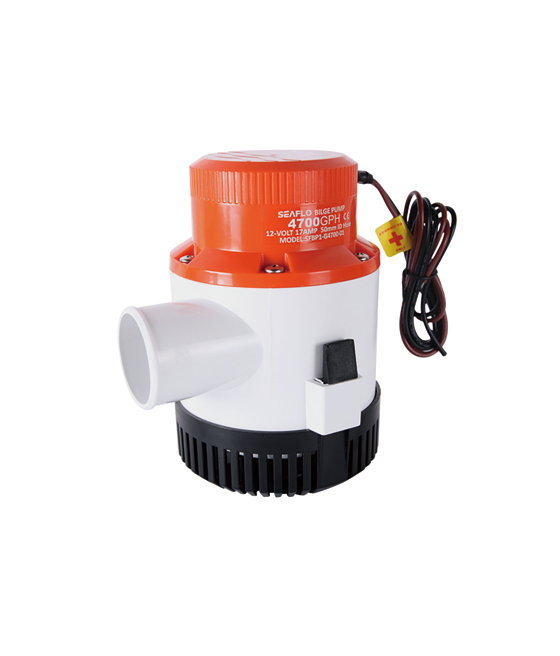 Water pump Seaflo 12V 3500GPH 220l/min 16A 40mm hose SFBP1-G3500-01