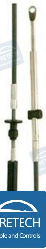 Engine control cable OMC, Johnson, Evinrude 10 ft