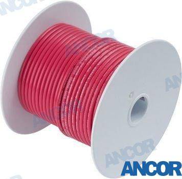 100' tinned copper wire 12 awg (3mm²) red 30m