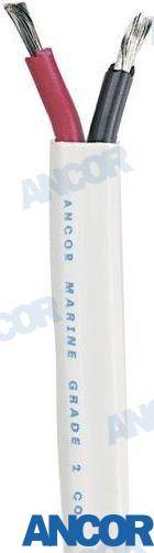 100' duplex cable 16/2 awg (2x1mm²) white