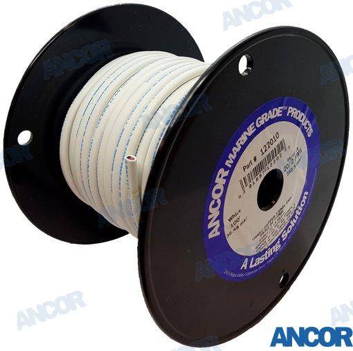 signal cable 20/2 awg (2x0,5mm²) white 30m