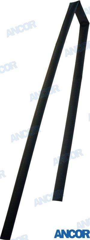 3/4" x 48" black heat shrink