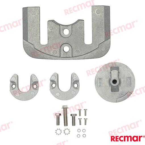 Комплект анодов BRAVO 2-3 из алюминия OEM: Mercruiser: 888761K01, 888761Q01, 888761Q03