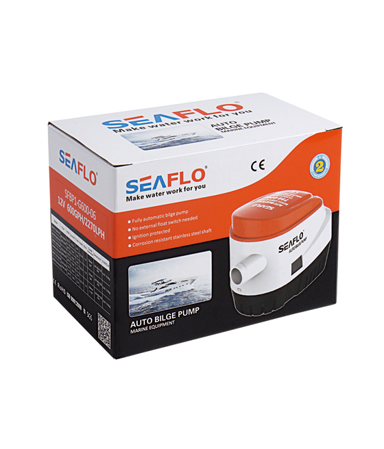 Water pump SEAFLO 750GPH (Automatic) 48l/min 12V 3A 19mm SFBP1-G750-06