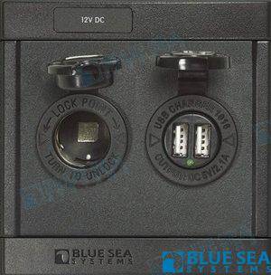 panel 360 dc 12v socket dual usb charger