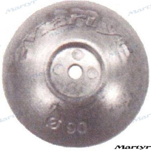 zinc rudder anode 90 mm