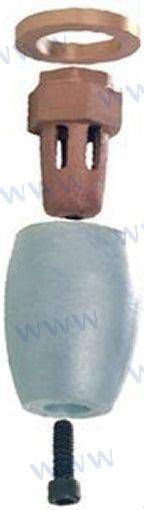 zinc bravo 2 prop nut assbly