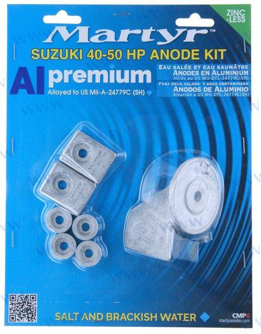 Aluminium anode kit for Suzuki 40-50HP