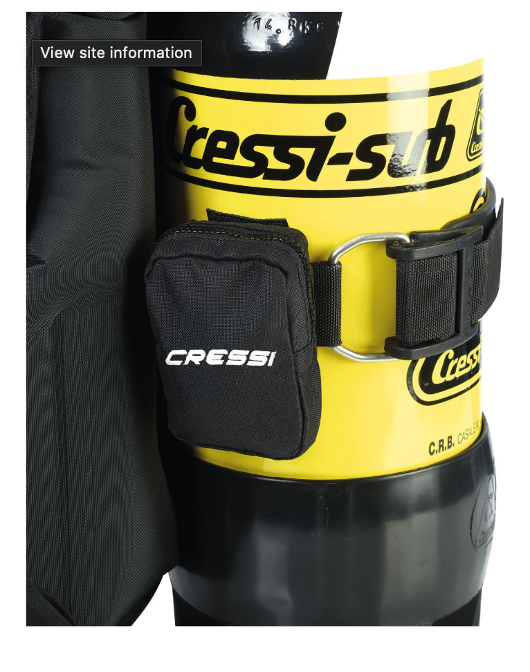 Cressi Aquawing plus BCD xs-xl 120N - black with weight pockets