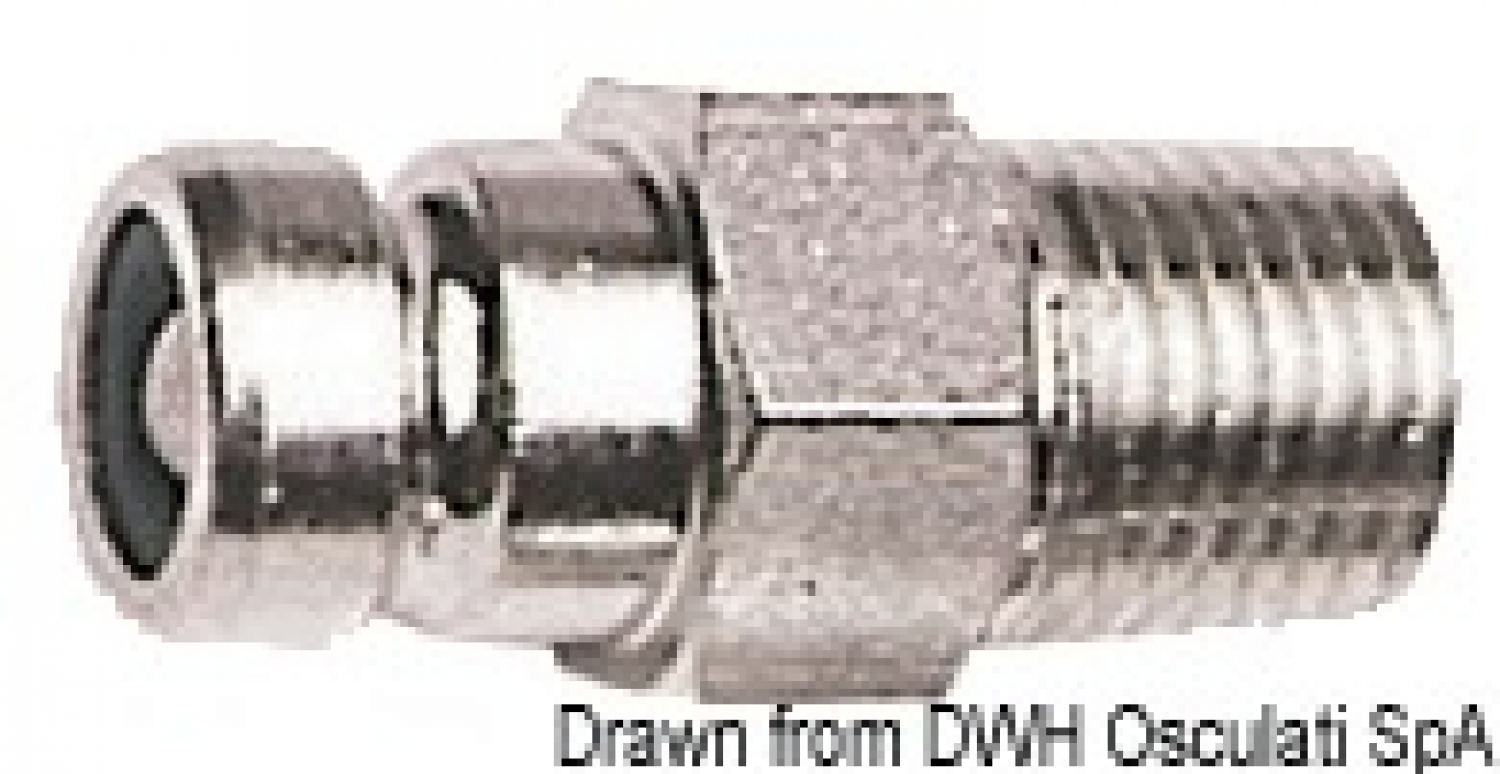 Fuel connector Honda/Tohatsu tank side from 1991.  16.977-ZV5-A00 Use with 52.395.42