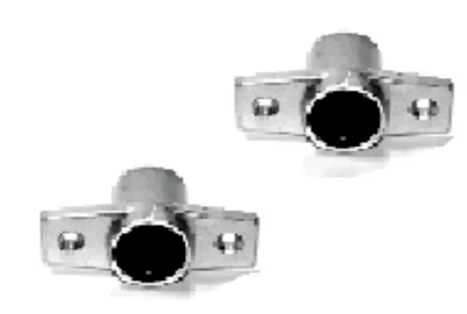 Mud socket - recessed - pair D17mm
