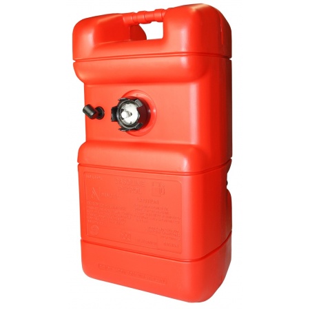 Portable fuel tank 22L with fuel gauge - Size 560x360x210mm - Red
