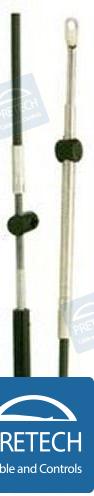 Engine control cable Mercury, Mercruiser, Mariner 10 ft
