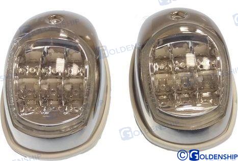navigation lights (pair) led 12v  60 x 100mm