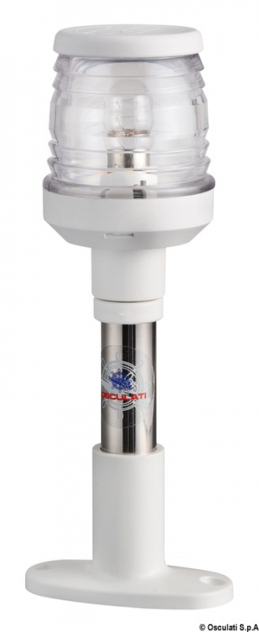 Compact SS light pole 20 cm white up to 20m hull