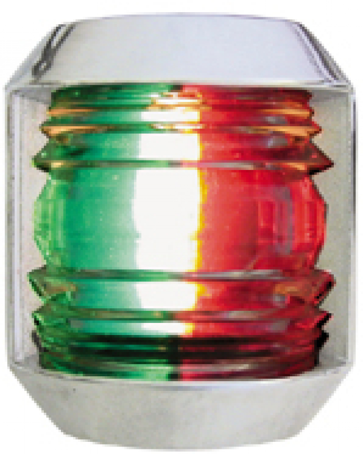 Navigation light 225 degrees bi-colour - chrome