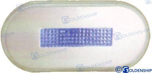 LED round exterior light ss blue