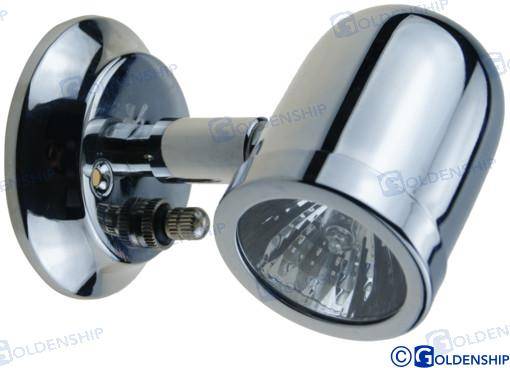 bulkhead light chrome plated brass