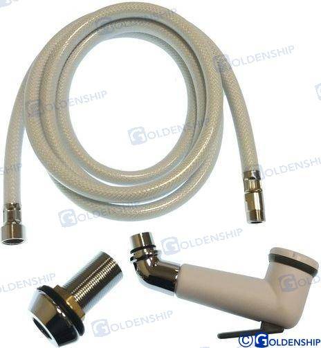 shower tap 3/8" 2.5m white