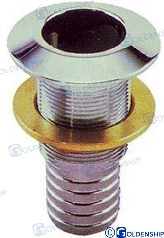 brass thruhull 1" hose 30mm