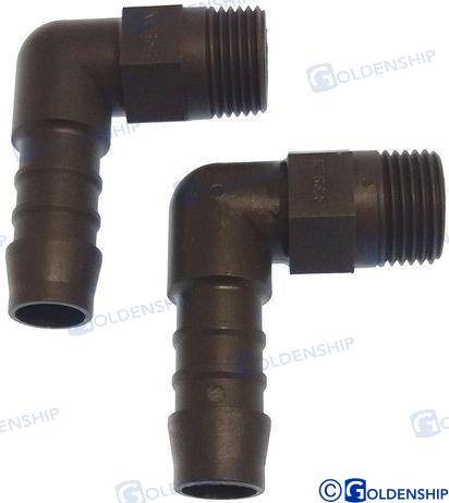 racord 90d polyamide 3/4 - 19