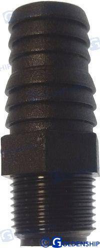 polypropylene male hose connector 1-1/2 hose 38mm