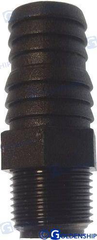 polypropylene male hose connector 3/8 hose 15mm