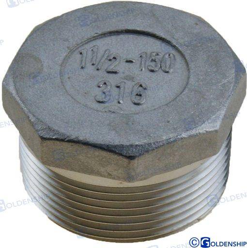 hex head plug aisi 316 1-1/4