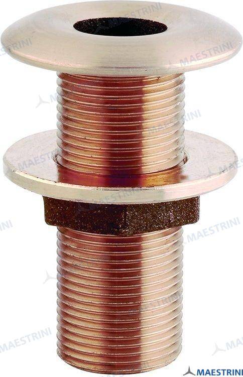 through hull outlet bronze 1"