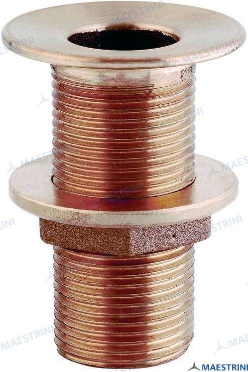 bronze through hull outlet well pattern