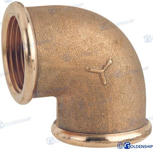 elbow 90d f.f. 1/2'' brass cr