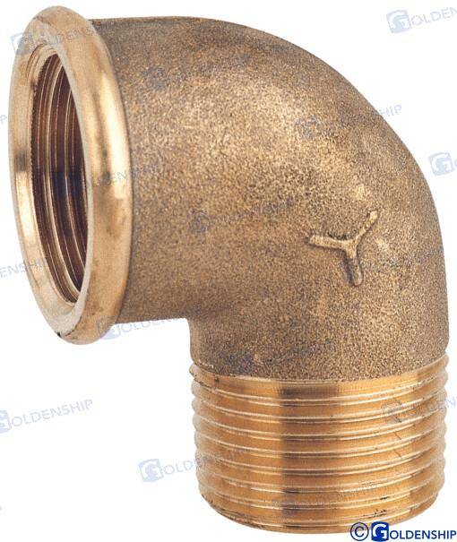 elbow 90d m.f. 1/2'' brass cr