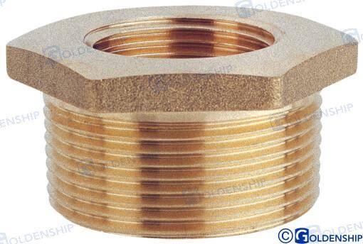reducing bush 2'' x 1''1/2 m.f. brass c