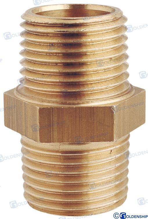 equal nipple 1/2'' m. brass cr