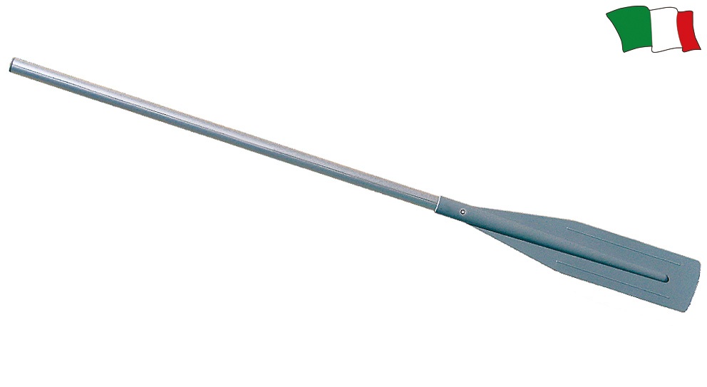 Anodized aluminium oar 160cm, Ø35mm with removable blade